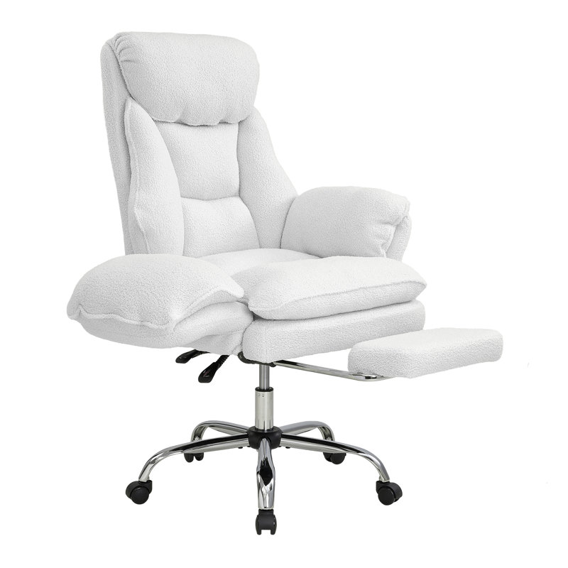Living and Home Teddy Office Chair, White