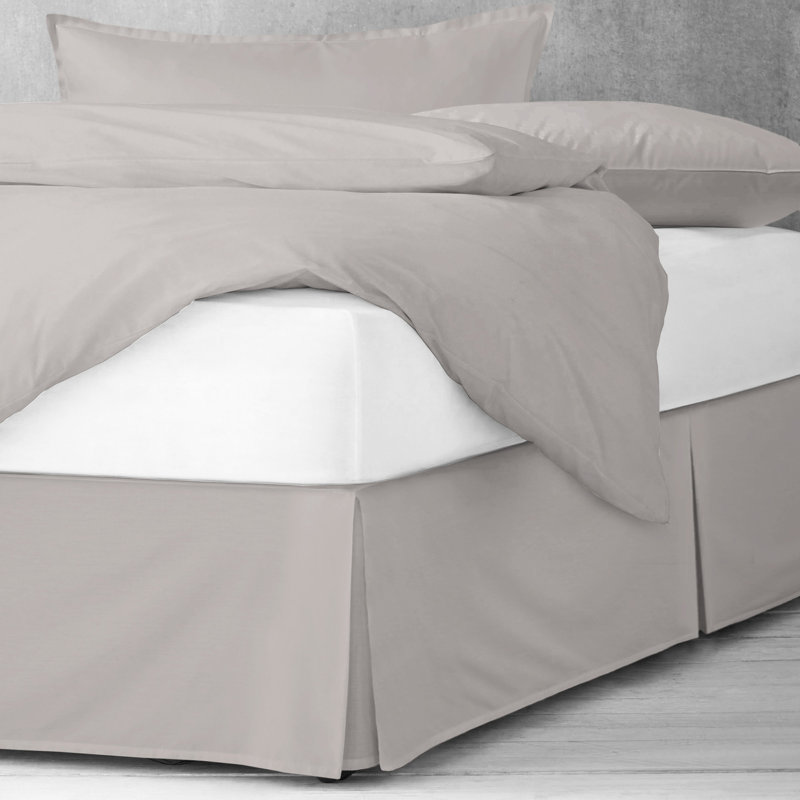 Jupe de lit 18 po , Grand, 15", Gris