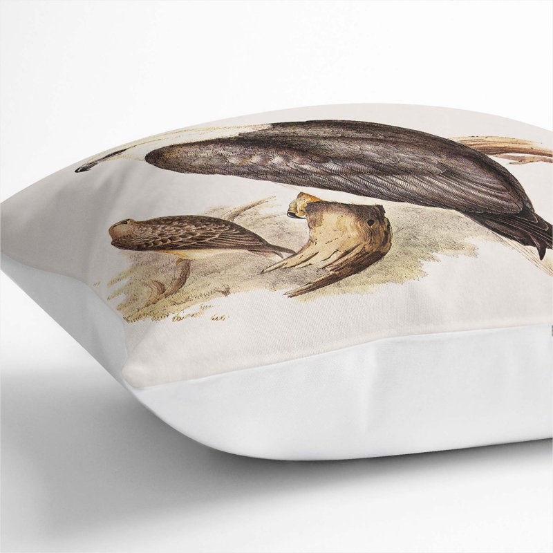 Square Cushion, 40cm H x 40cm W x 15cm D, White