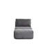 Canapé modulaire en mousse à mémoire de forme moderne modulaire Cloud compatible avec repose-pieds mobile et sans assemblage, gris-1293189070