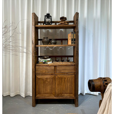 31.50" Brown Standard Solid Wood Display & China Cabinets