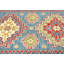 Tapis de couloir oriental bleu Kazak