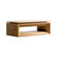 Table basse à plateau relevable 43,3 po en bois massif avec rangement caché-659366093