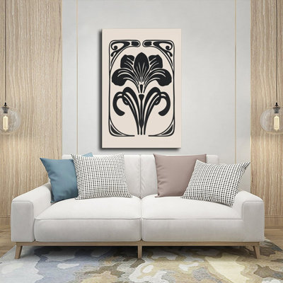 Canvas Wall Art Art Nouveau Floral Wall Art Vintage Botanical Vintage Poster Print Home Decor