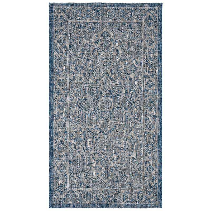 Sidrah Performance Oriental Indoor/Outdoor Area Rug, Rectangle 2'7" x 5'