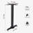L47.24Xw23.62X1.57Thick Table Top And 2 H27.7 Cast Iron Table Base With "I" Type Table Feet , Table Leg Black