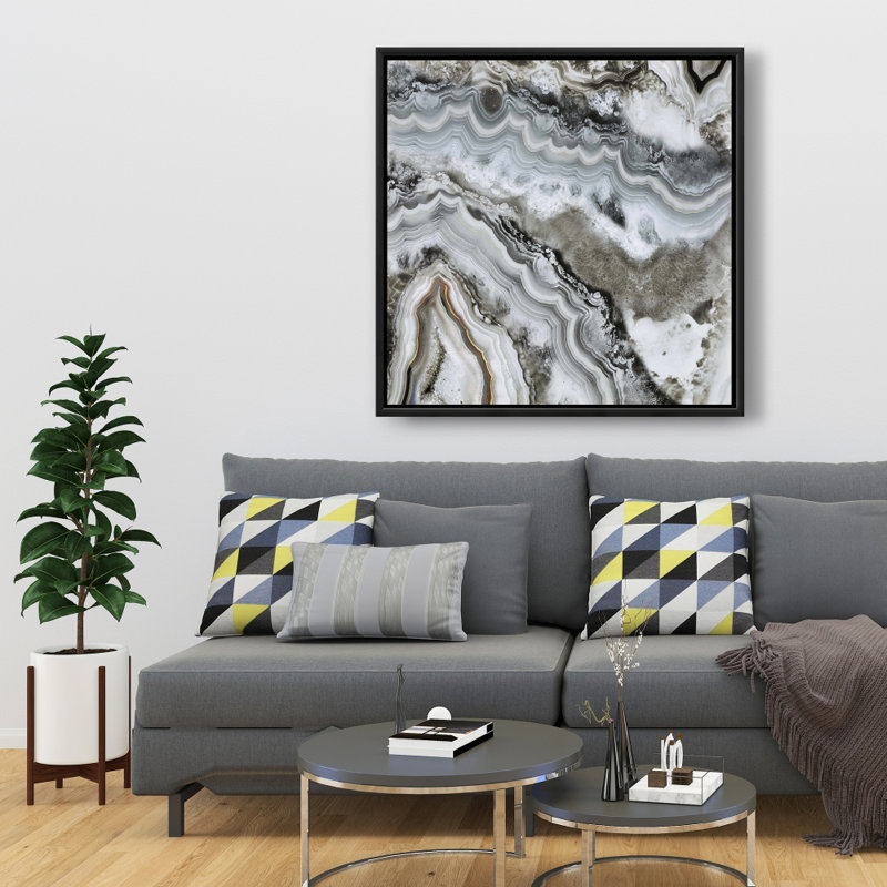 "Géode abstraite" sur toile