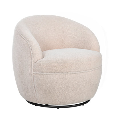 360 Swivel Teddy Sherpa Barrel Chair