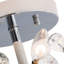 Plafonnier semi-encastré à 4 lumières de style lustre 16,1 po Grinstead avec détails en cristal-1141175490