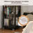 4-Tier All-Steel Rotating Bookshelf With 360° Wheels, Large Size Sturdy & Spacious Book Rack, Easy Assembly-920021477