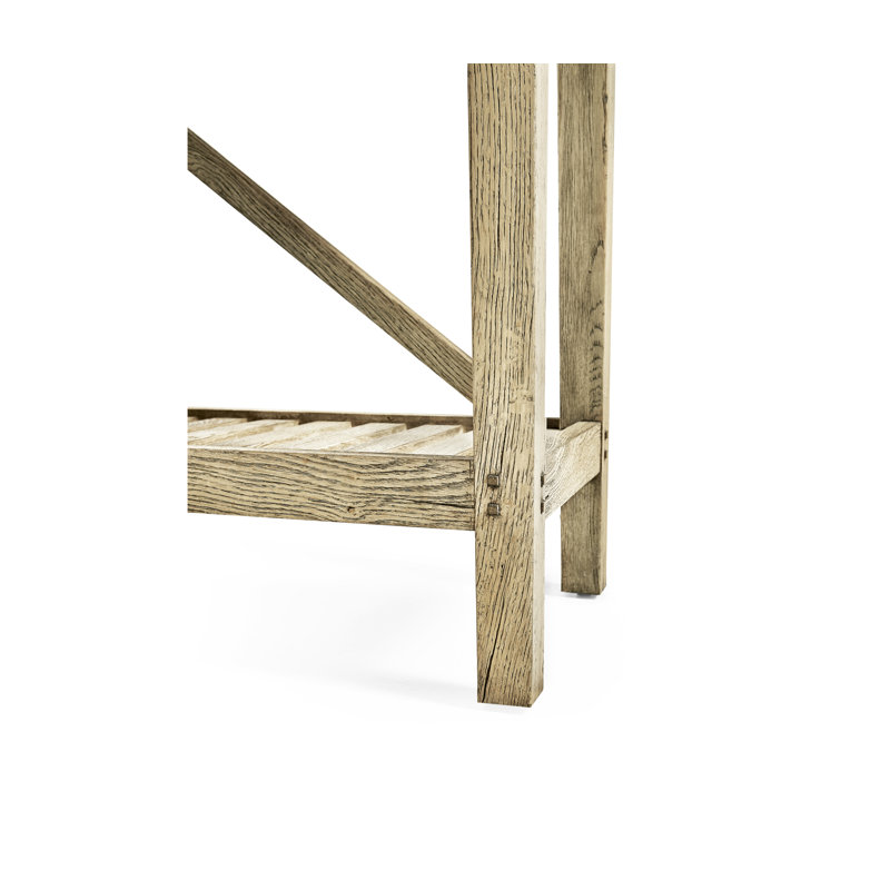Console inclinée en bois massif de 72 po