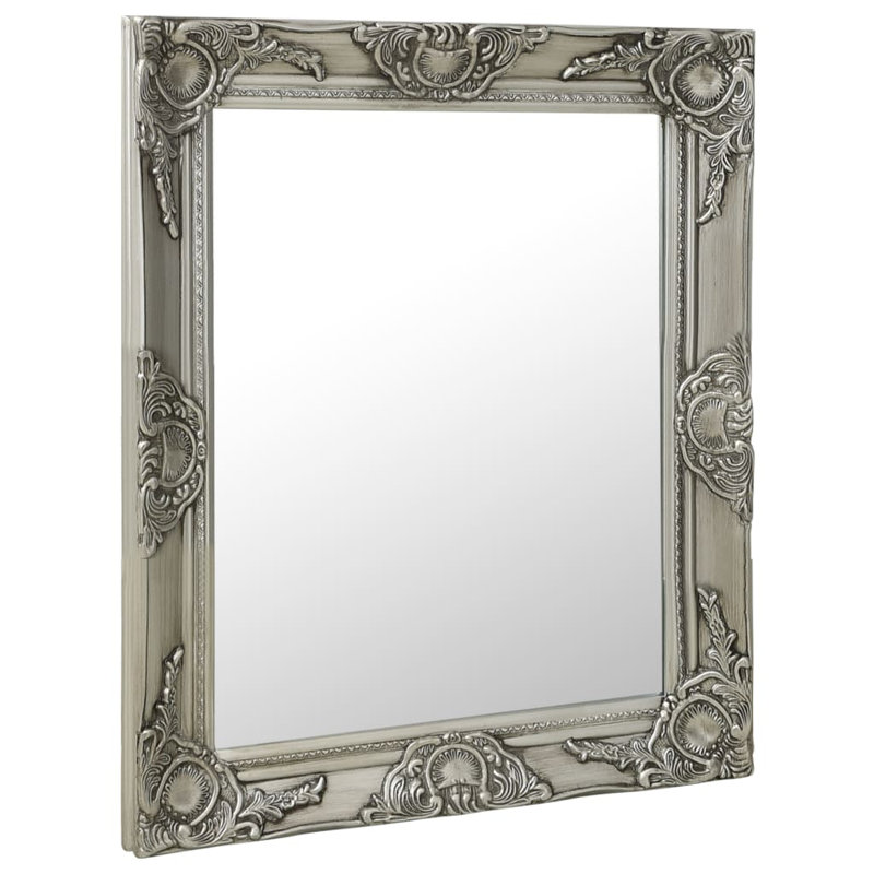 Ginter Rectangle Mirror, Silver, 50cm H x 60cm W