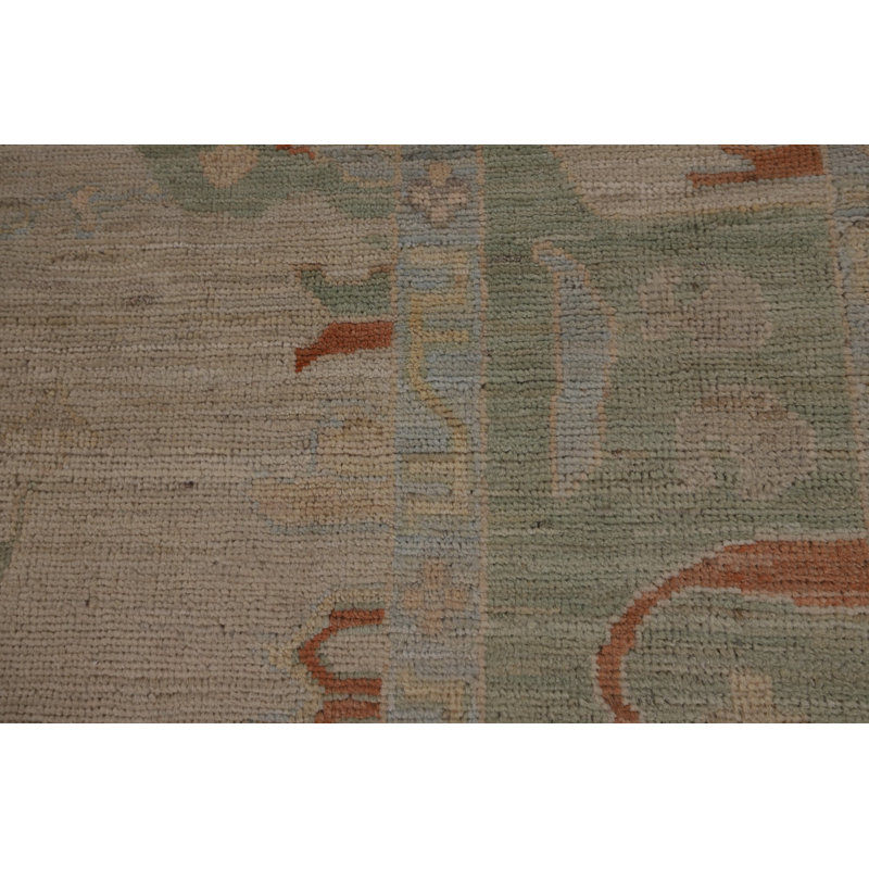 Vegetable Dye Oushak Oriental Area Rug 6