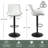 Zager Faux Leather Swivel Adjustable Height Bar Stool -915017381