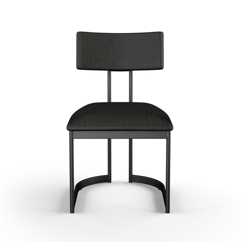Chaise rembourrée Delisa, Noir