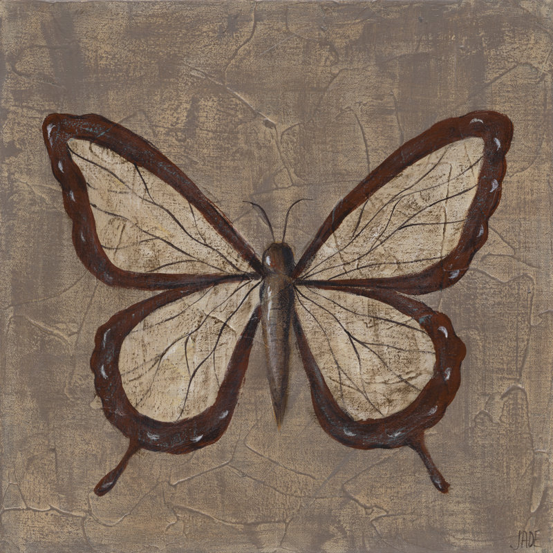 Papillon texturé II, H 30 po x l 30 po x P 1,25 po