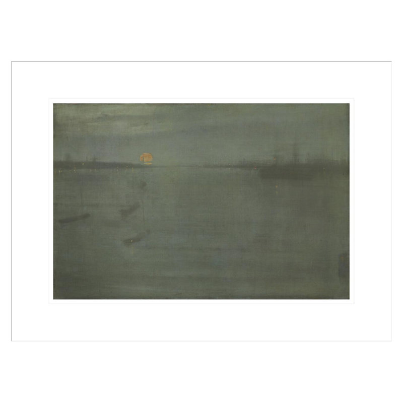 «Nocturne: Blue and Gold - Southampton Water» par James McNeill Whistler - impression giclée encadrée
