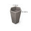 Jardinière à colonne hexagonale LG - gris brun-1337563068-1337563070