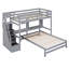 Lit mezzanine simple au-dessus de double avec bureau intégré Thedford par Harriet Bee-1360341384