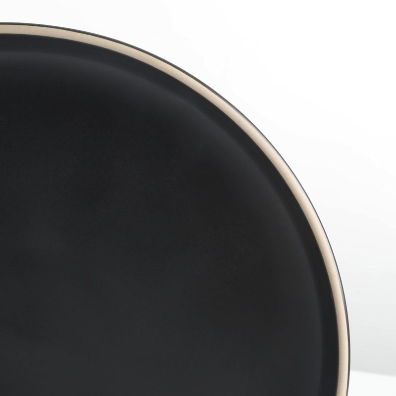 Zuma 16 Piece Dinnerware Set, Service for 4, Black
