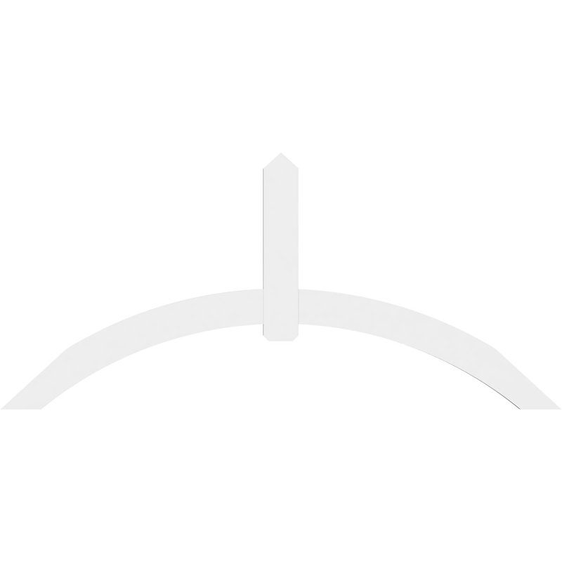 Support pour pignon en PVC Archdale, H 44 po x l 96 po (pas: 11/12), P 2 po x F 6 po