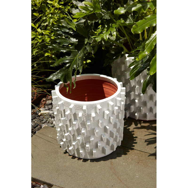 Pot à fleur en céramique Buena, H 12,5 po x l 12,5 po x P 12,5 po