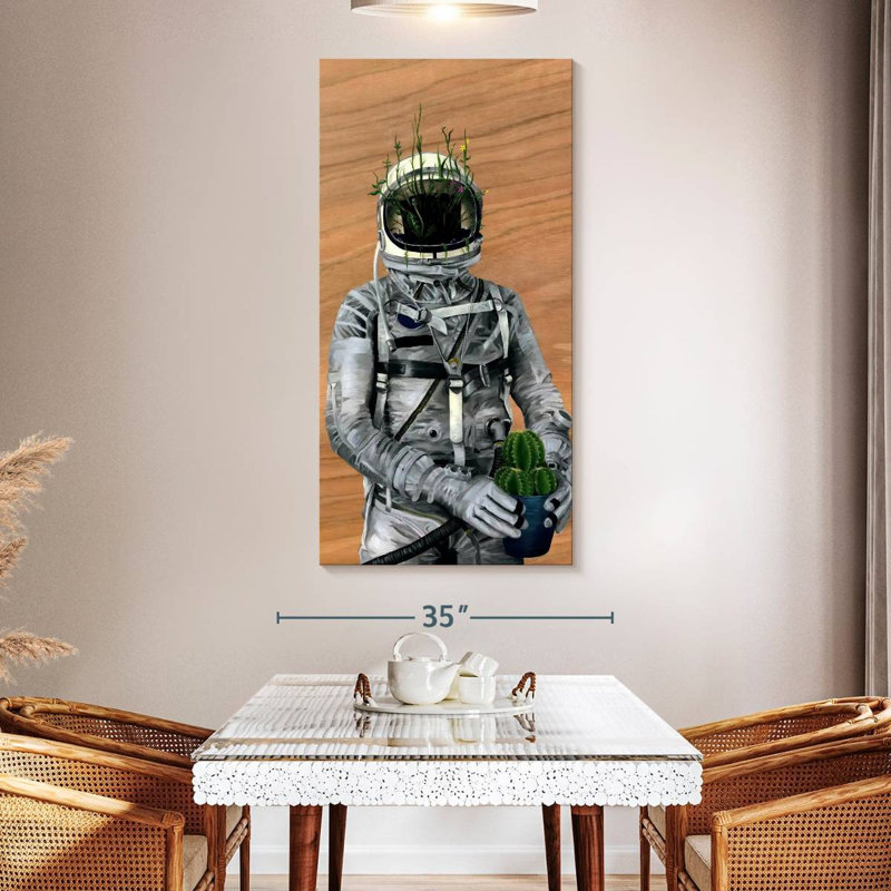 Spaceman Cacti, 54" H x 27" W