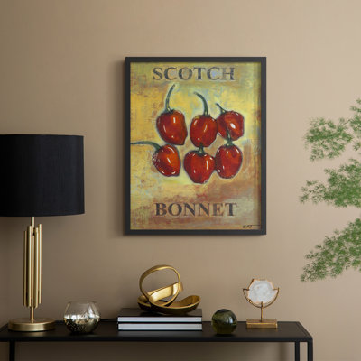 Scotch Bonnet Framed Print - Solid Wood