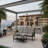 2 Piece Outdoor Patio Set, 70” All-Weather Metal 3-Seat Metal Patio Sofa And Rectangular Coffee Table , Black Frame With Gray Cushions-1904863642-1904863643
