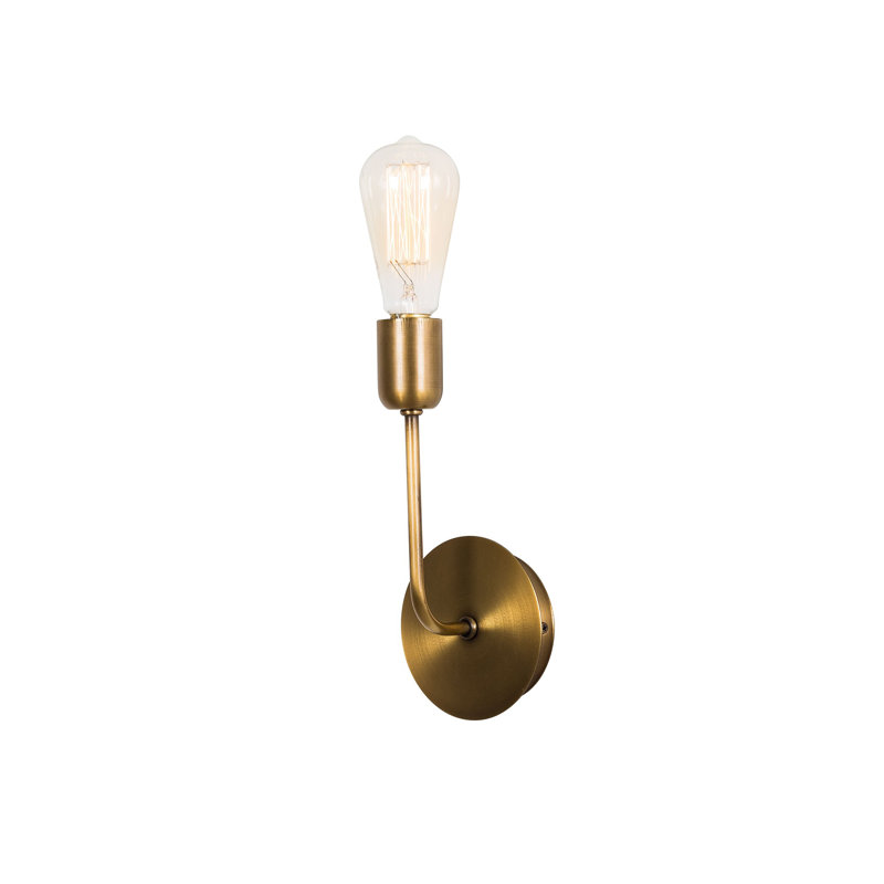 Vintage Metal Wall Lamp, 10.6 x 4.7 x 10.6 inches | Solid Color Design, Nostalgic Glam | E27 Socket, Max 40W | IP20 Rated | Perfect for Home Decor & Accent Lighting | Durable Metal Body, Base Plate: 4.7 inches Diameter