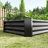 2PCS Black 6×3×1Ft Metal Raised Rectangle Garden Planter Beds-1308816534