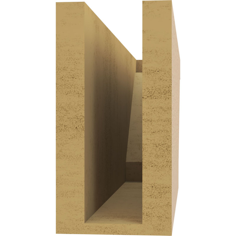 Burlington Woodgrain TimberThane Ra partier queue, brun clair apprêté, H 7 po x l 23 po x P 11 po