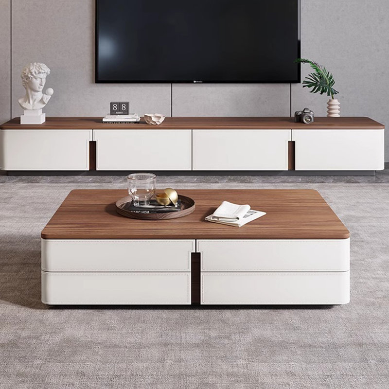 Meuble télé et table basse Modern, Blanc