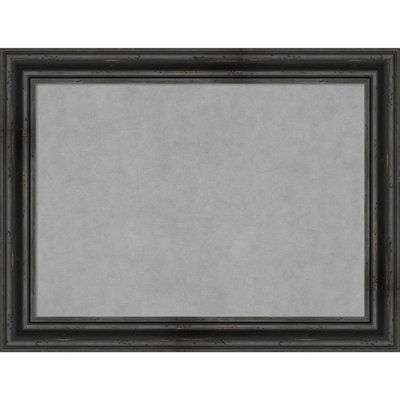 Tableau magnétique encadré noir rustique