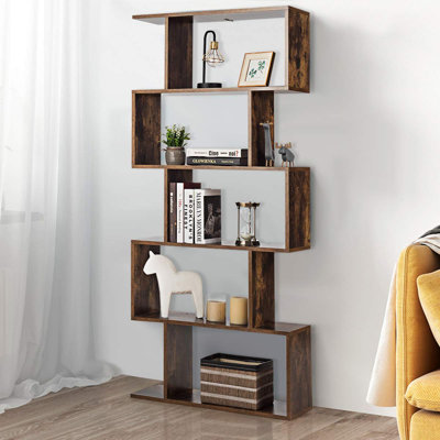 Frampton 158cm H x 70cm W Geometric Bookcase