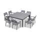 Molina Square 8 - Person Outdoor Dining Set with Sunbrella Cushions