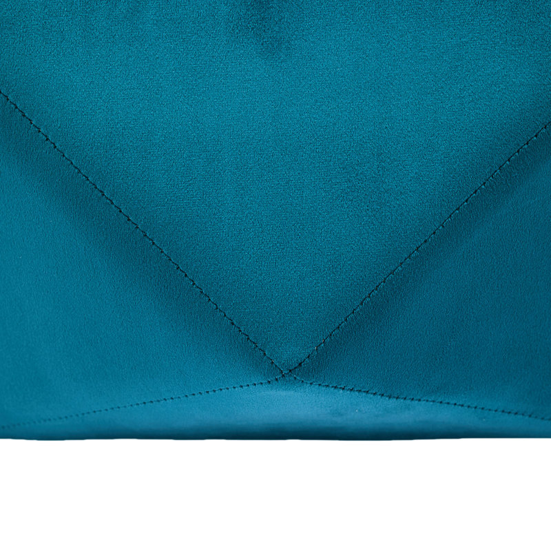 Polygon Diamond Blue Velvet Storage , Comfortable Seating And Footrest, 34 Inches Long, 30.5 Wide, 13.5 High, Ideal For Home Styling Multi - Function Storage, 34"l X 30.5"w 13.5"h, Suitable Entryway