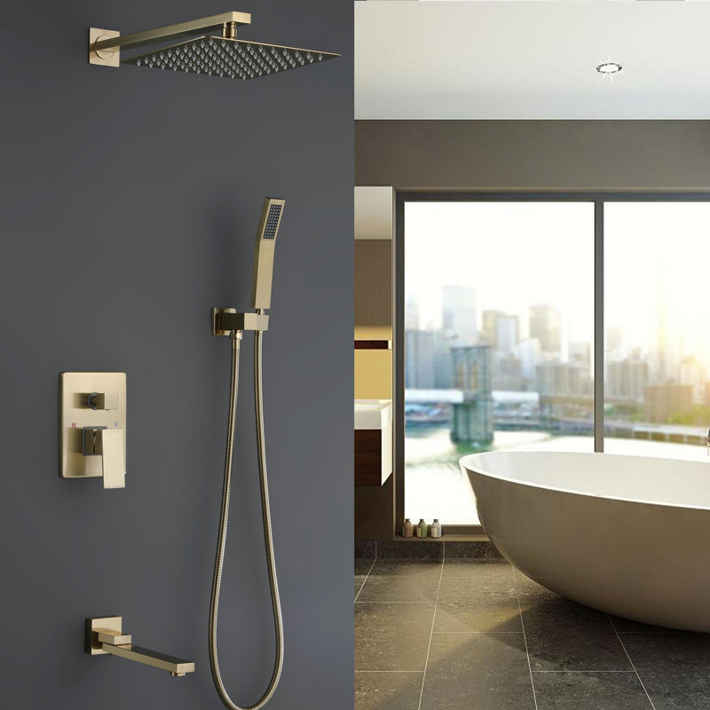 Système de douche complet avec valve brute