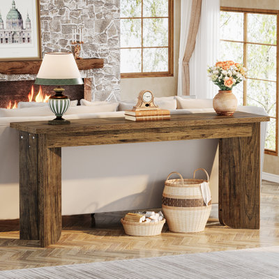 Ezekeial 70.9" Console Table Farmhouse for Living Room, Hallway, Foyer