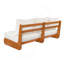 Paresseux d'extérieur 3 places en acacia beige-56101751