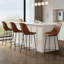 26" Faux Leather Upholstered Bar and Counter Stools-988179570