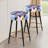 Multicolor Funky Cool Geometric Triangle Pattern - Geometric Bar Stools Set Of 2