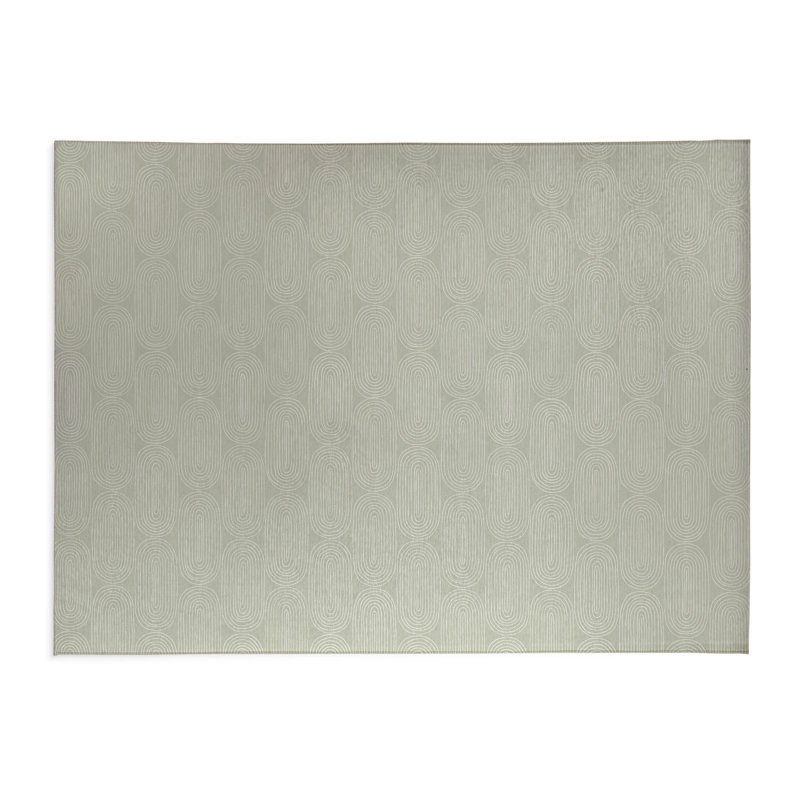 Tapis de bureau léger Earthy Embrace, L 6 pi x L 4 pi, Vert clair