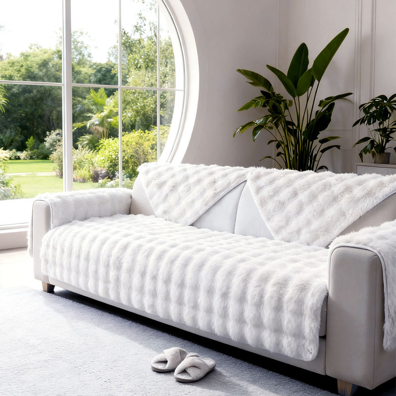 Sofa Slipcover, White