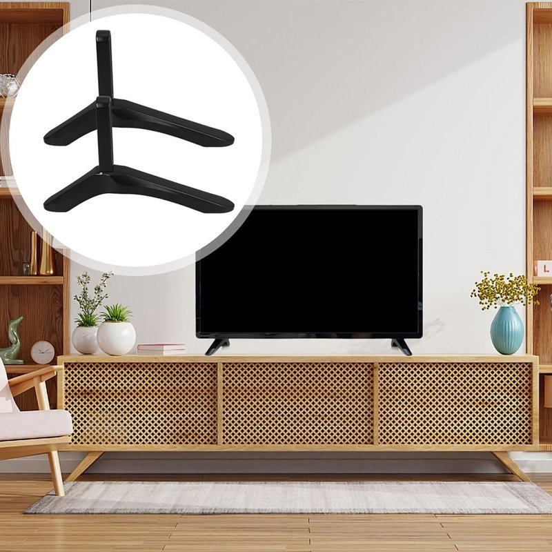 Small Tv Stand, Universal Iron Tabletop Base With Led Tv Bracket And Support – 1 Set