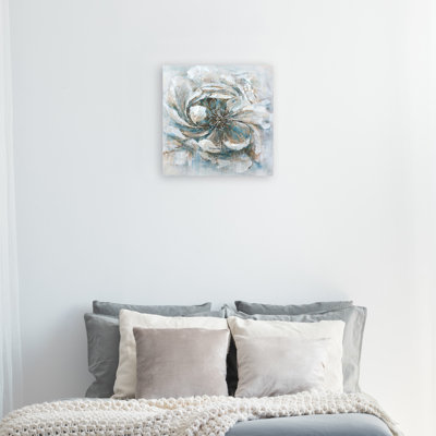 Fleur - peinture sur toile tendue