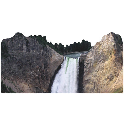 Yellowstone National Park Waterfall Wyoming Cardboard Standup