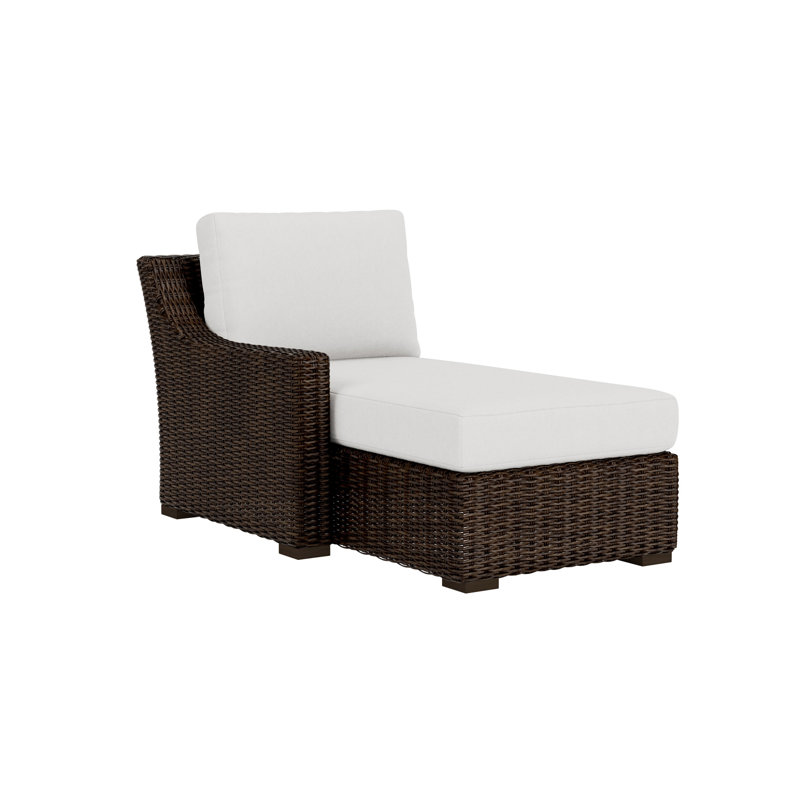Mesa Outdoor Chaise Lounge, Canvas Natural Sunbrella® Canvas