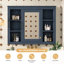 Armoire de rangement murale avec porte miroir-1411579491