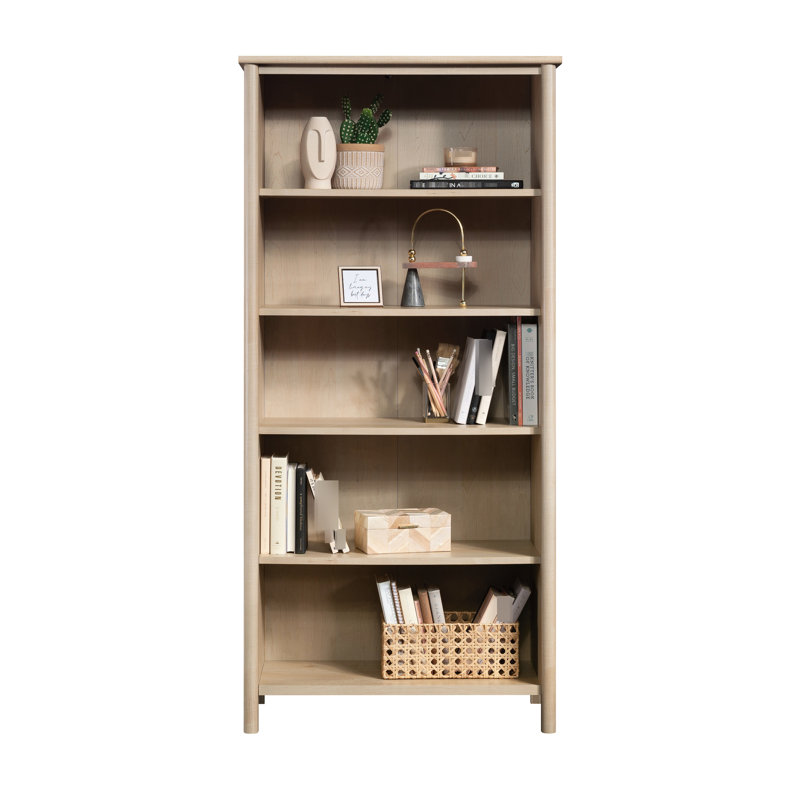 Bibliothèque à 5 tablettes avec fini brun